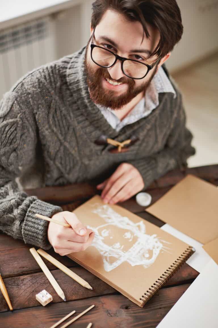 Artist at work