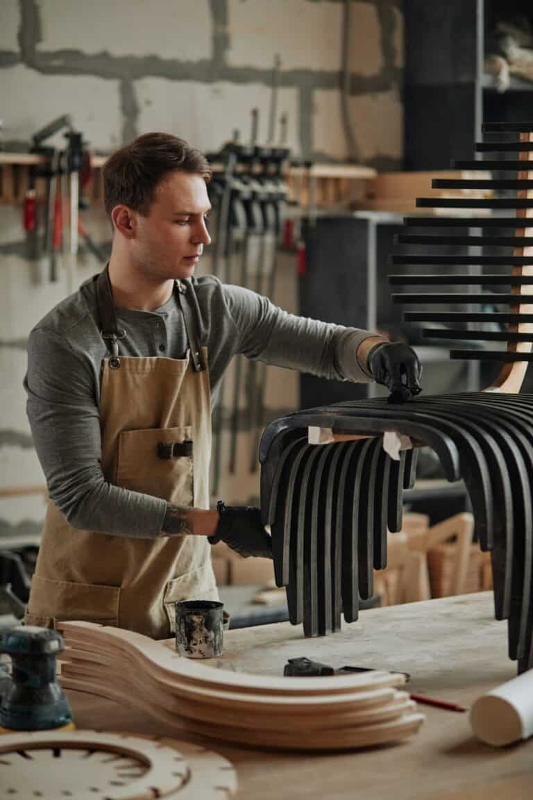 Artist Creating Designer Furniture