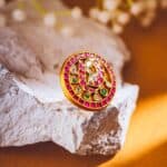 Close-up shot of a precious pendant Close-up shot of a precious pendant