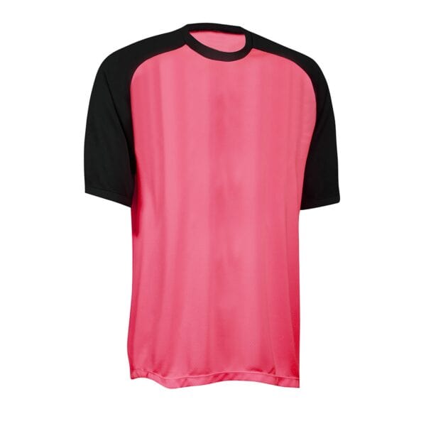 Kid pink tshirt on white background.